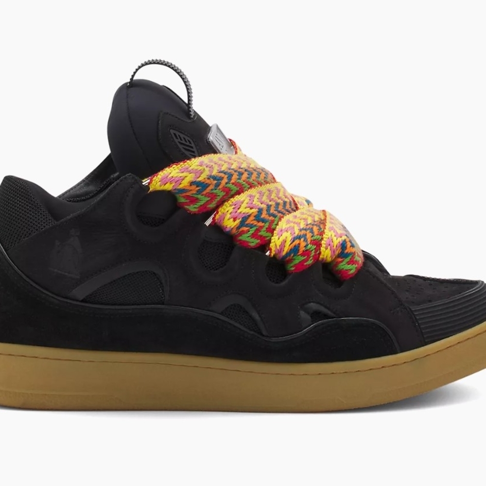 Lanvin Black Sneakers with Multicolor Laces - Picture 4 of 4